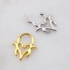 PUNK ASYMMETRICAL  TRIBAL HEART CYBER SIGIL 316L SURGICAL STEEL SEPTUM HINGED SEGMENT RING
